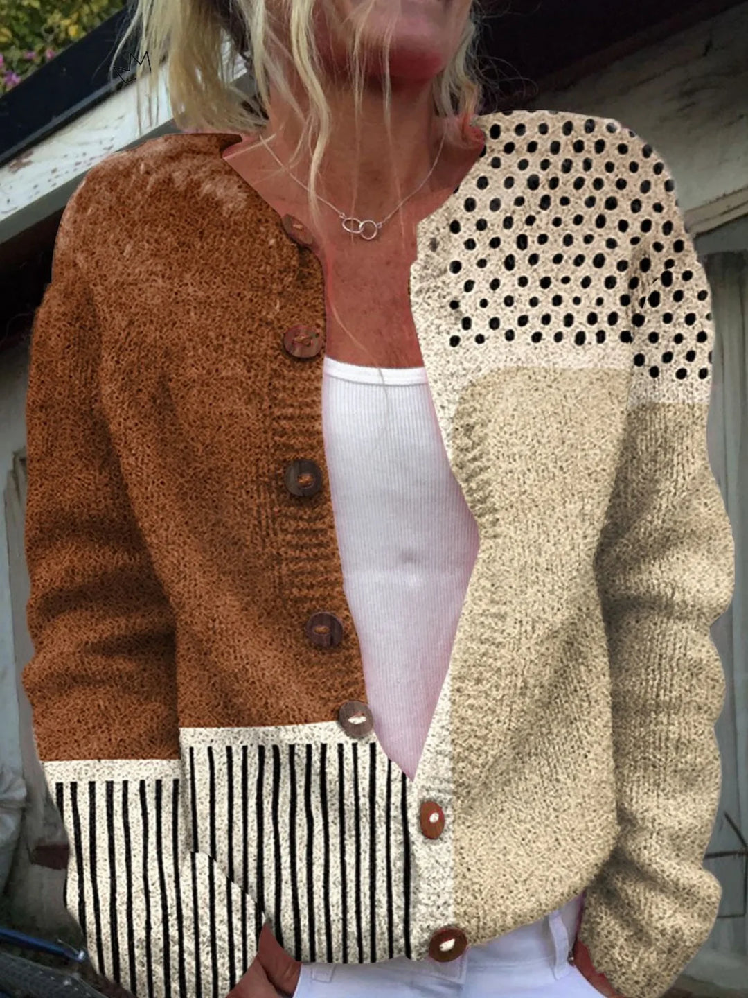 Junella™ Vintage Knit Cardigan Sweater