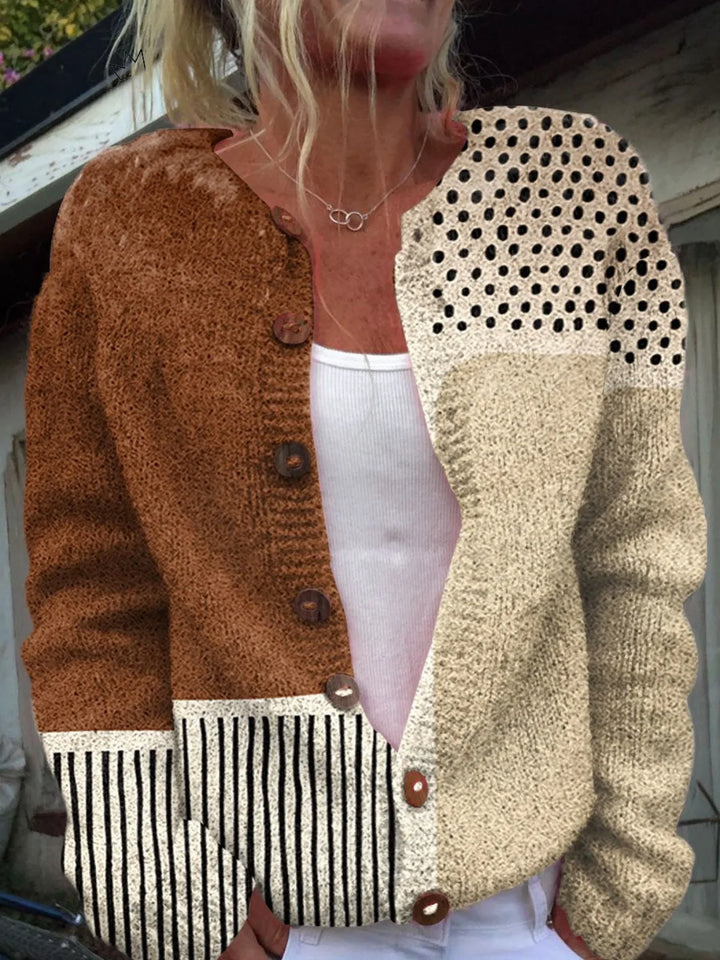 Junella™ Vintage Knit Cardigan Sweater