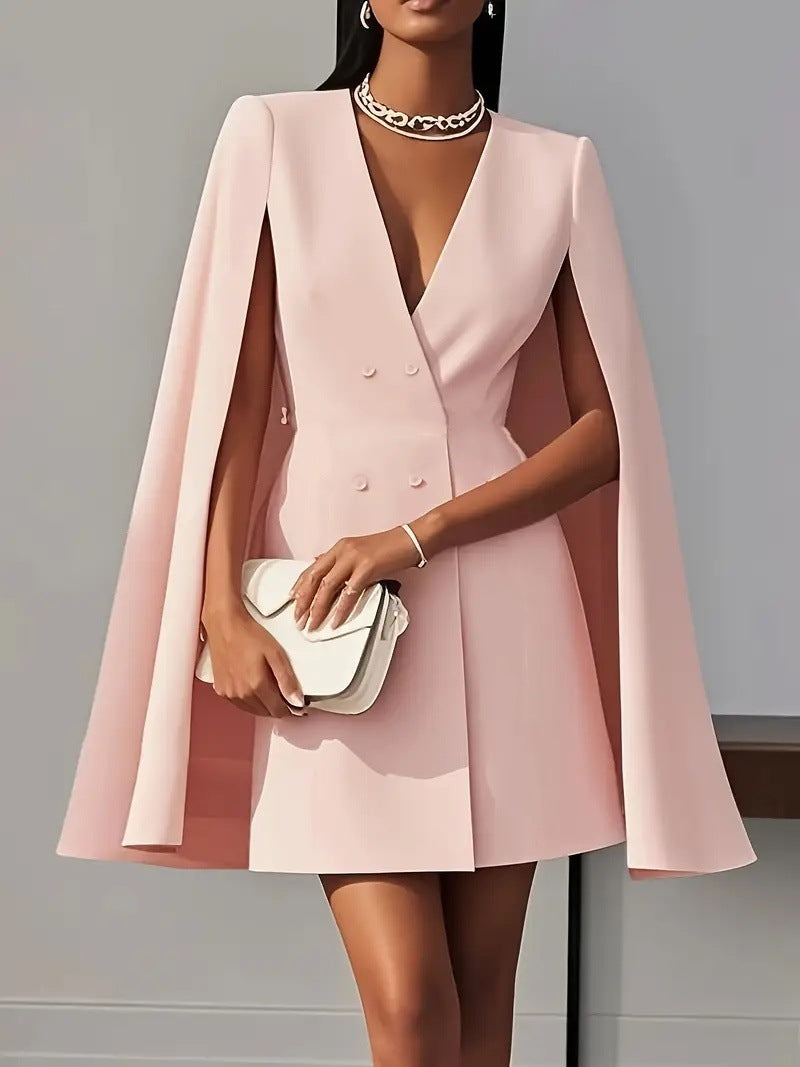 Margot™ Double-Breasted Shawl Collar Suit Dress