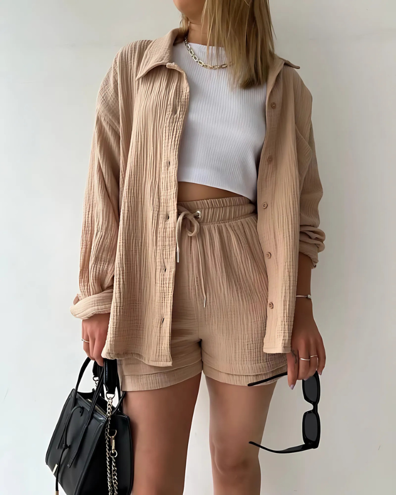 Phoebe | Cotton Shorts Set