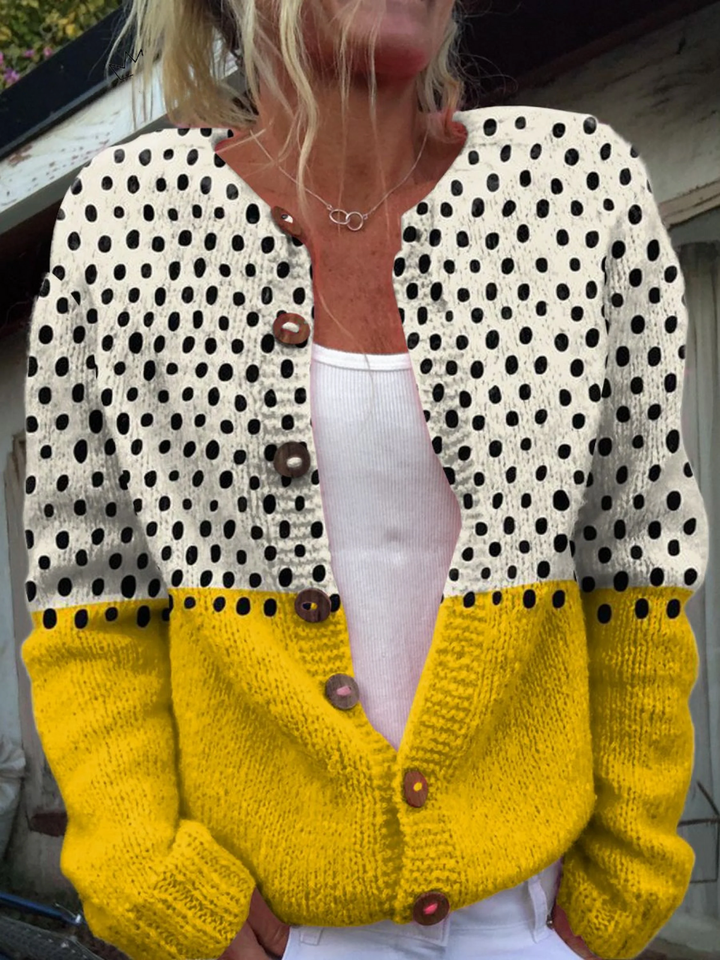 Junella™ Vintage Knit Cardigan Sweater