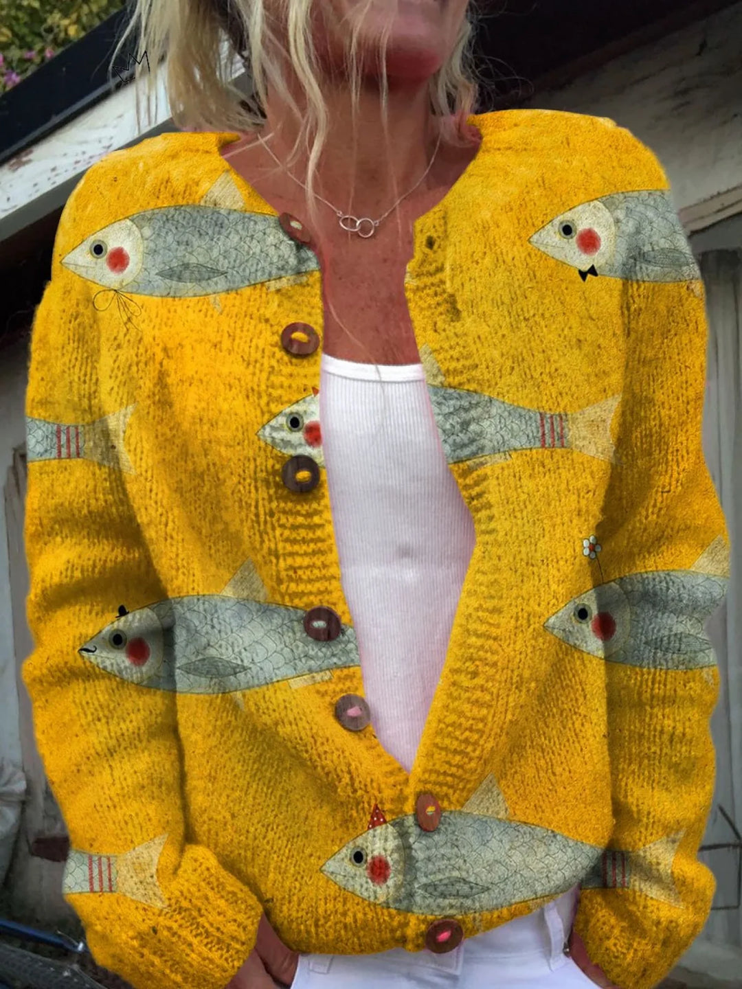 Junella™ Vintage Knit Cardigan Sweater