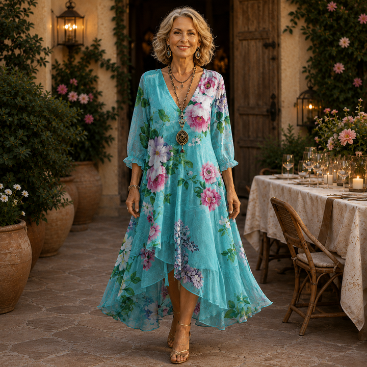 Janessa™ Effortless Floral Midi Dress