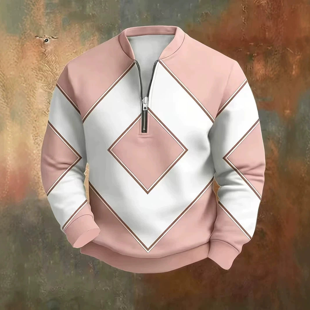 Gordon™ 3D Print Half-Zip Sweater
