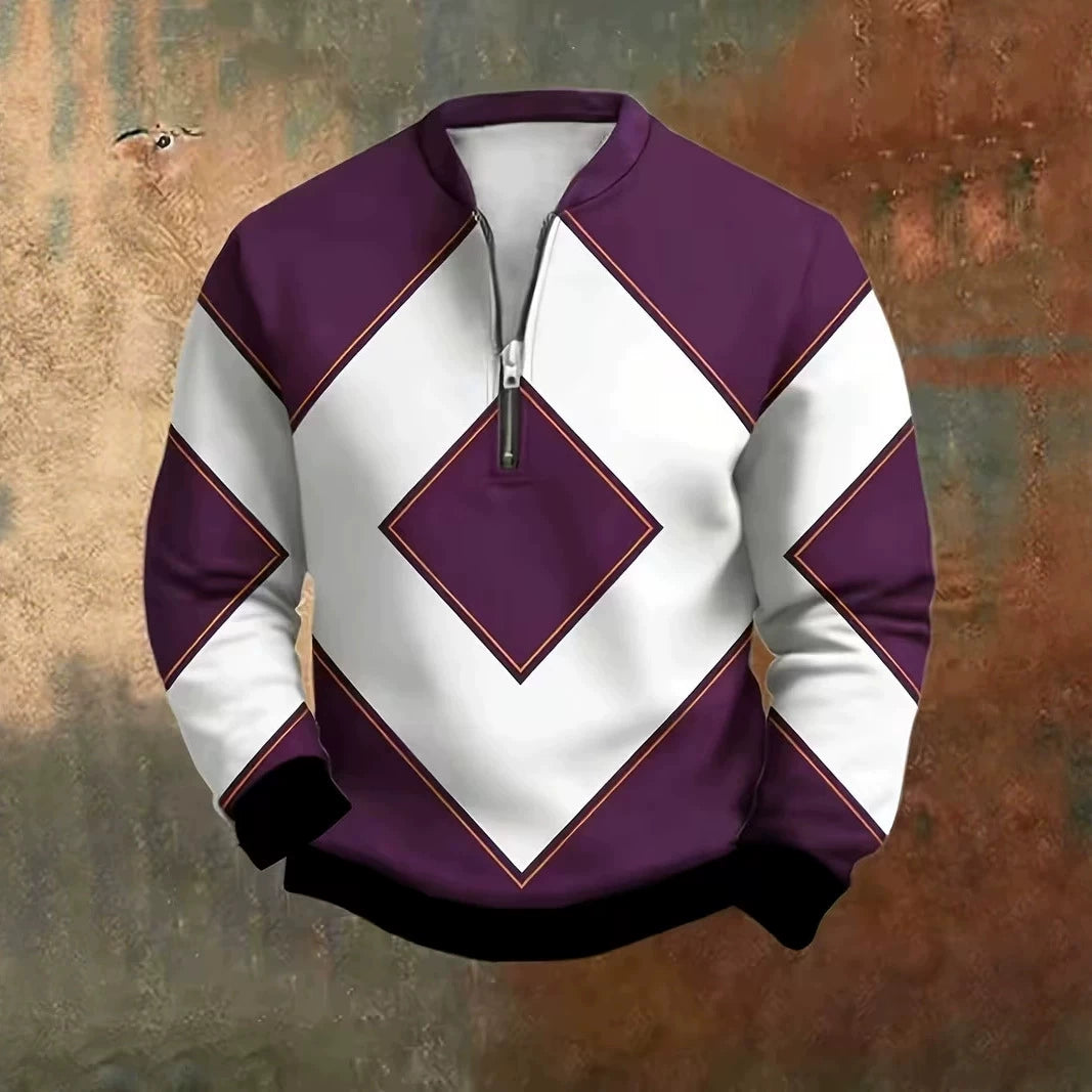 Gordon™ 3D Print Half-Zip Sweater