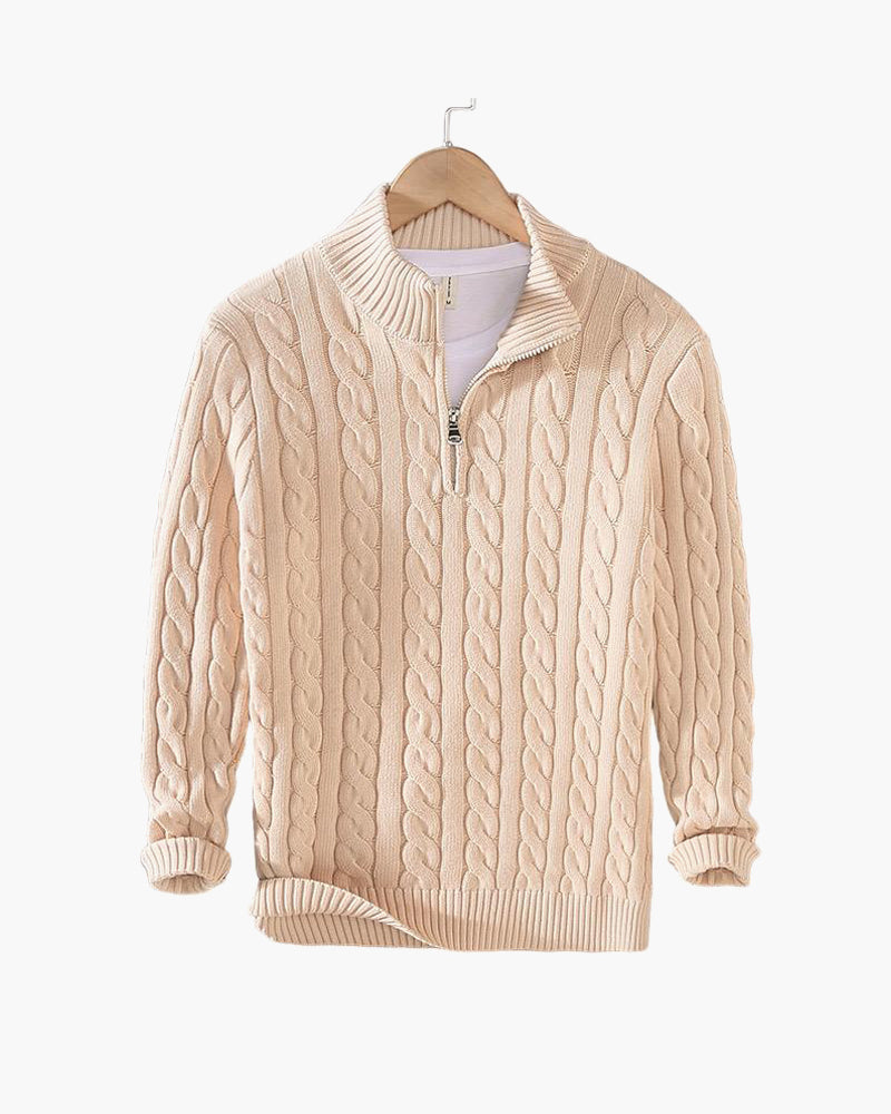 Nolan™ Cable Knit Half-Zip Sweater