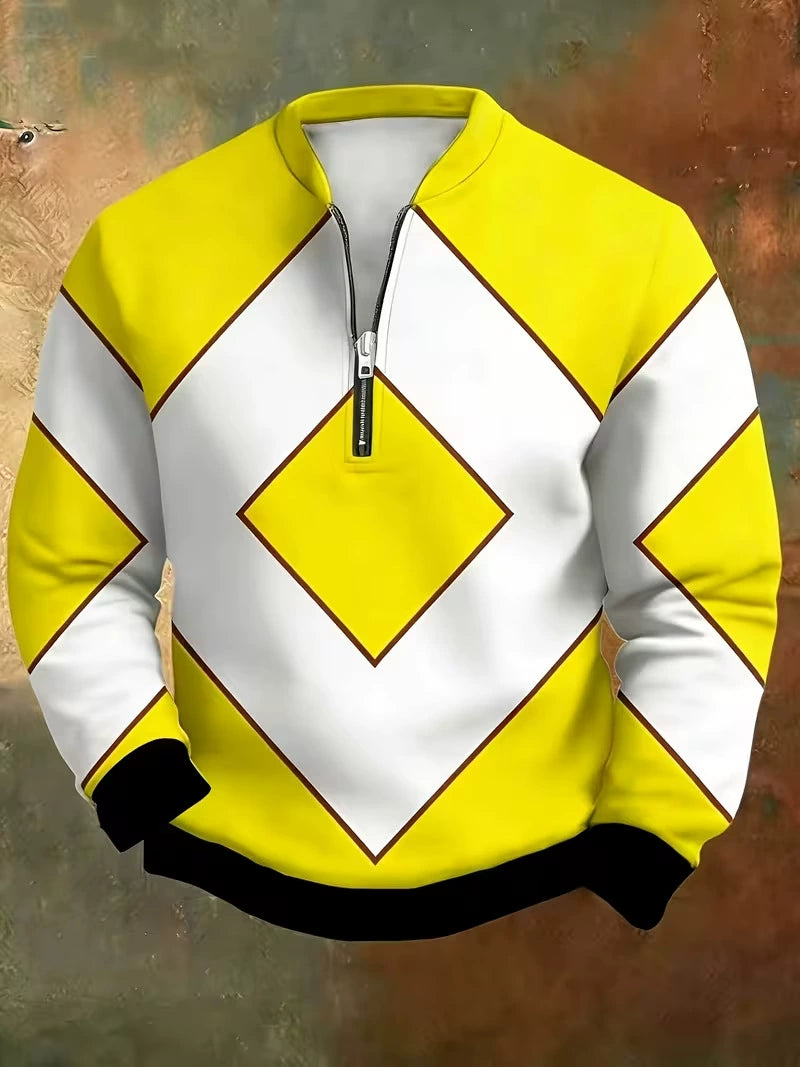Gordon™ 3D Print Half-Zip Sweater