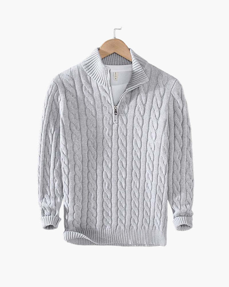 Nolan™ Cable Knit Half-Zip Sweater