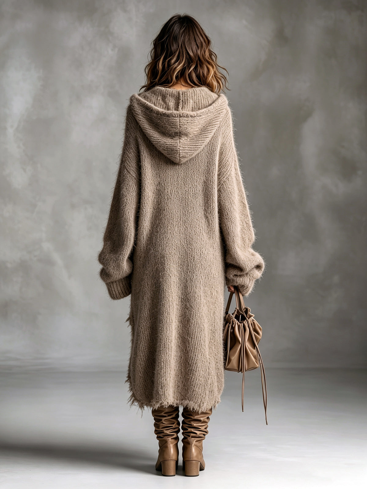 Elodie™ Fuzzy Knit Midi Dress