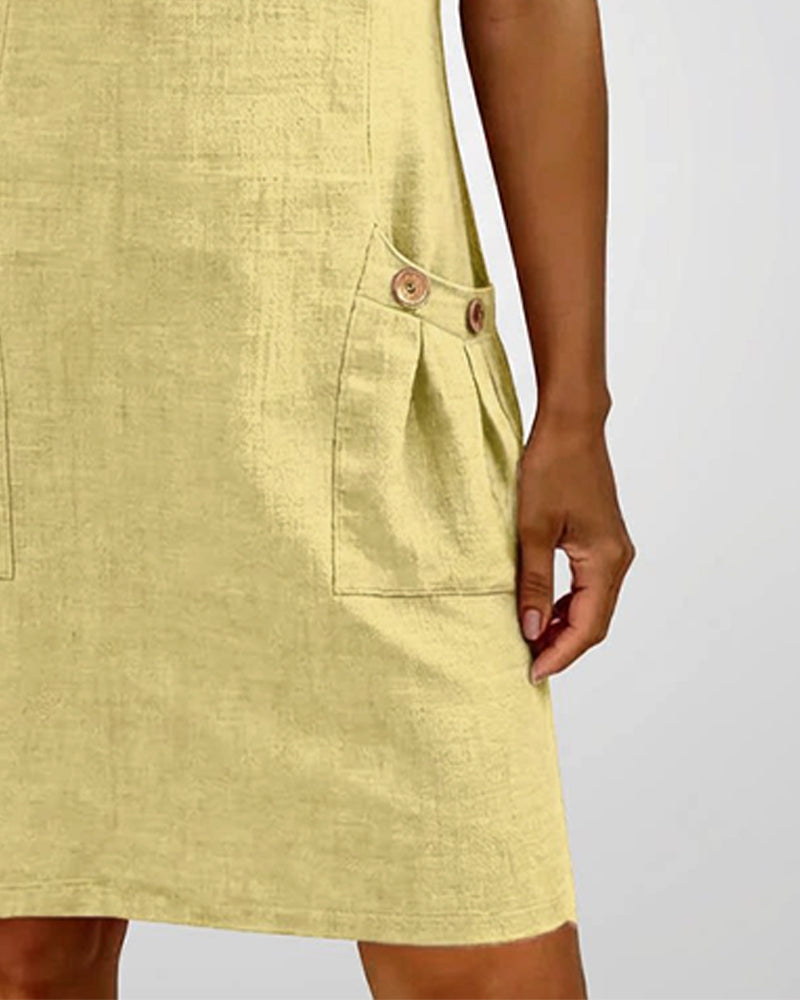 Mira™ | Cotton Zip Pocket Dress
