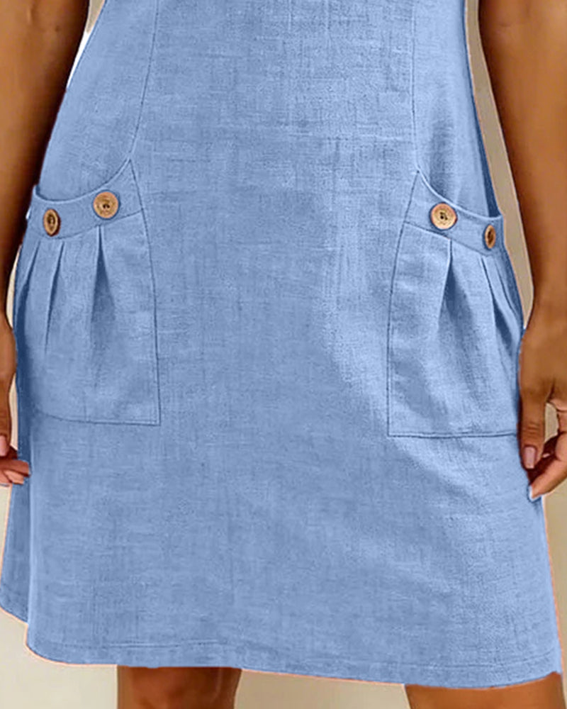 Mira™ | Cotton Zip Pocket Dress