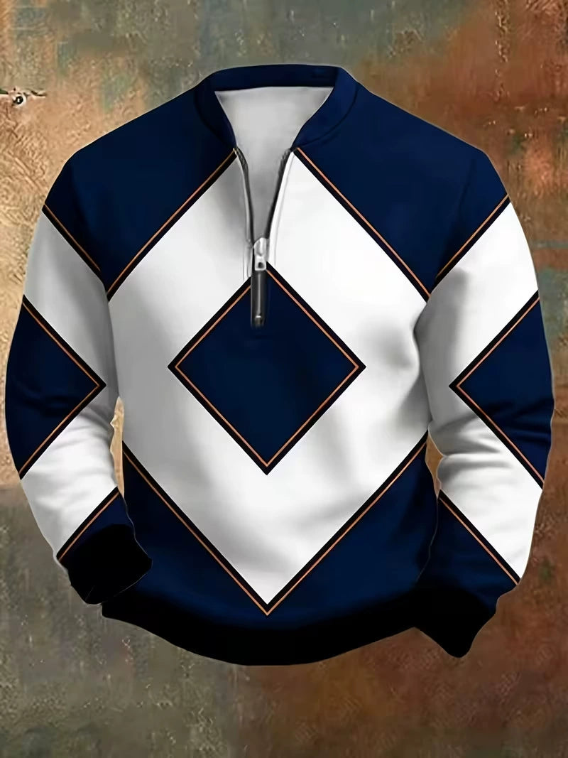 Gordon™ 3D Print Half-Zip Sweater