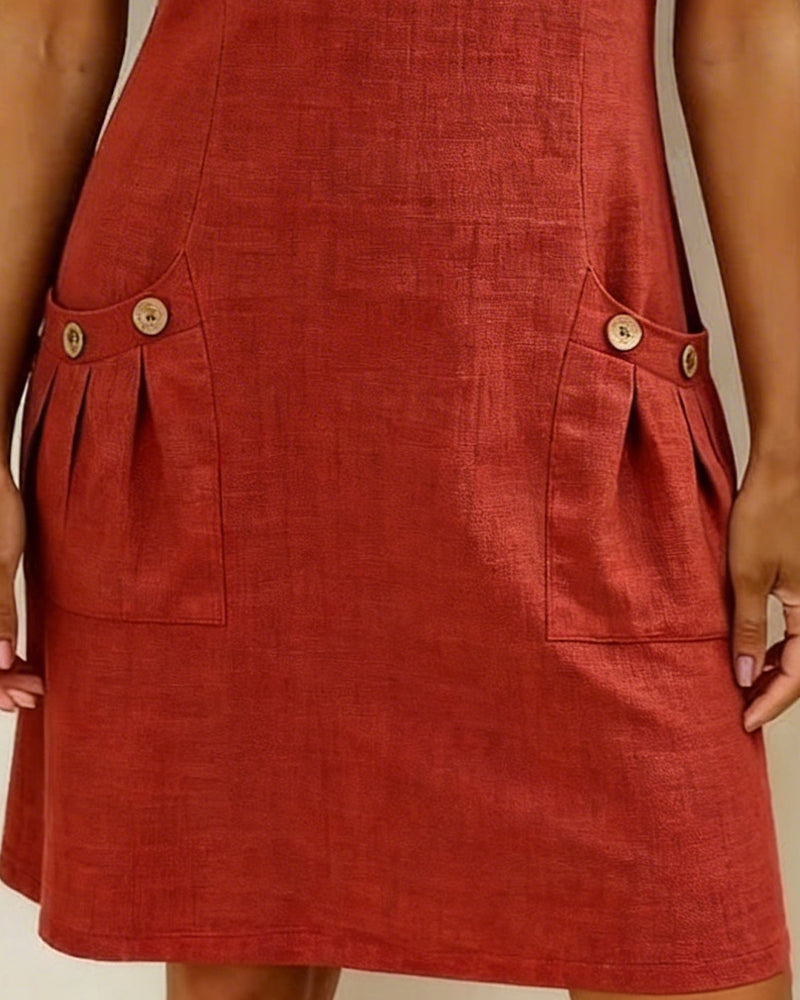 Mira™ | Cotton Zip Pocket Dress