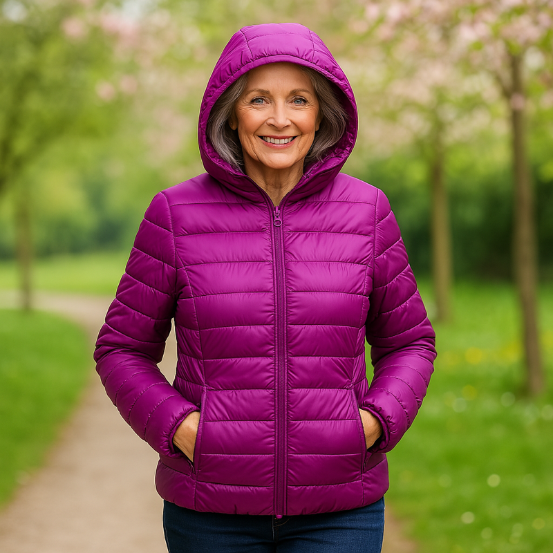 Metta Transitional Padded Jacket | Purple