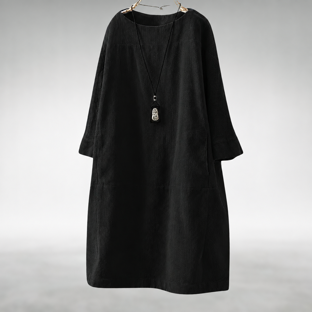 Amy™ Relaxed Corduroy Midi Dress