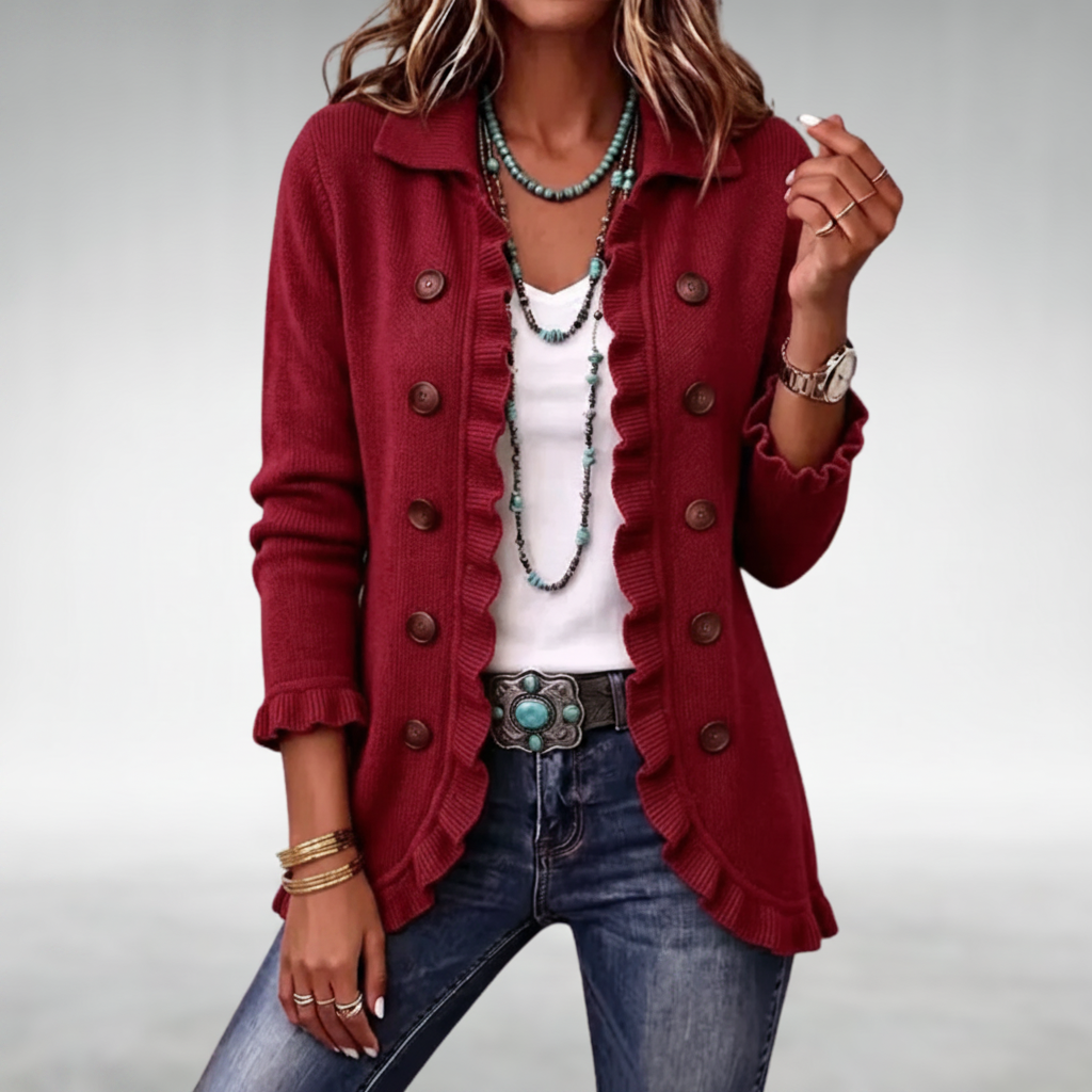 Eve™ Classic Ruffle Cardigan