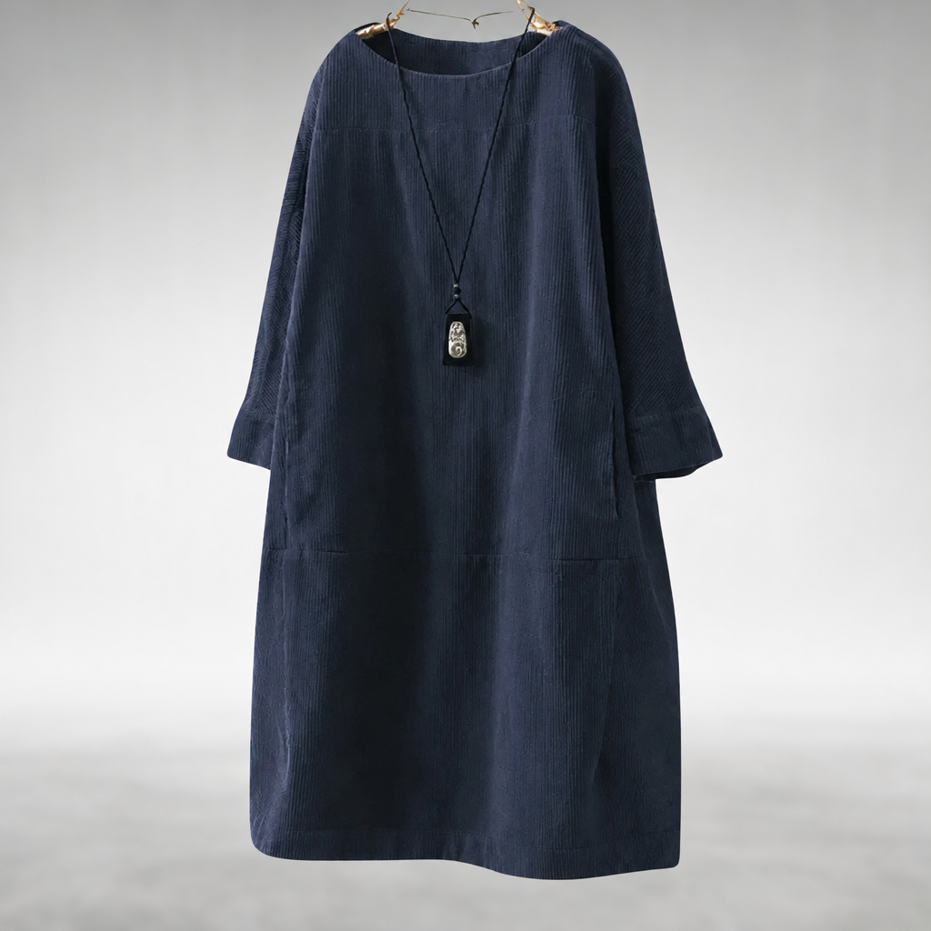 Amy™ Relaxed Corduroy Midi Dress