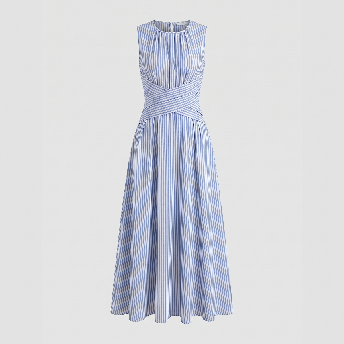 Wren™ Wrap-Waist Striped Midi Dress