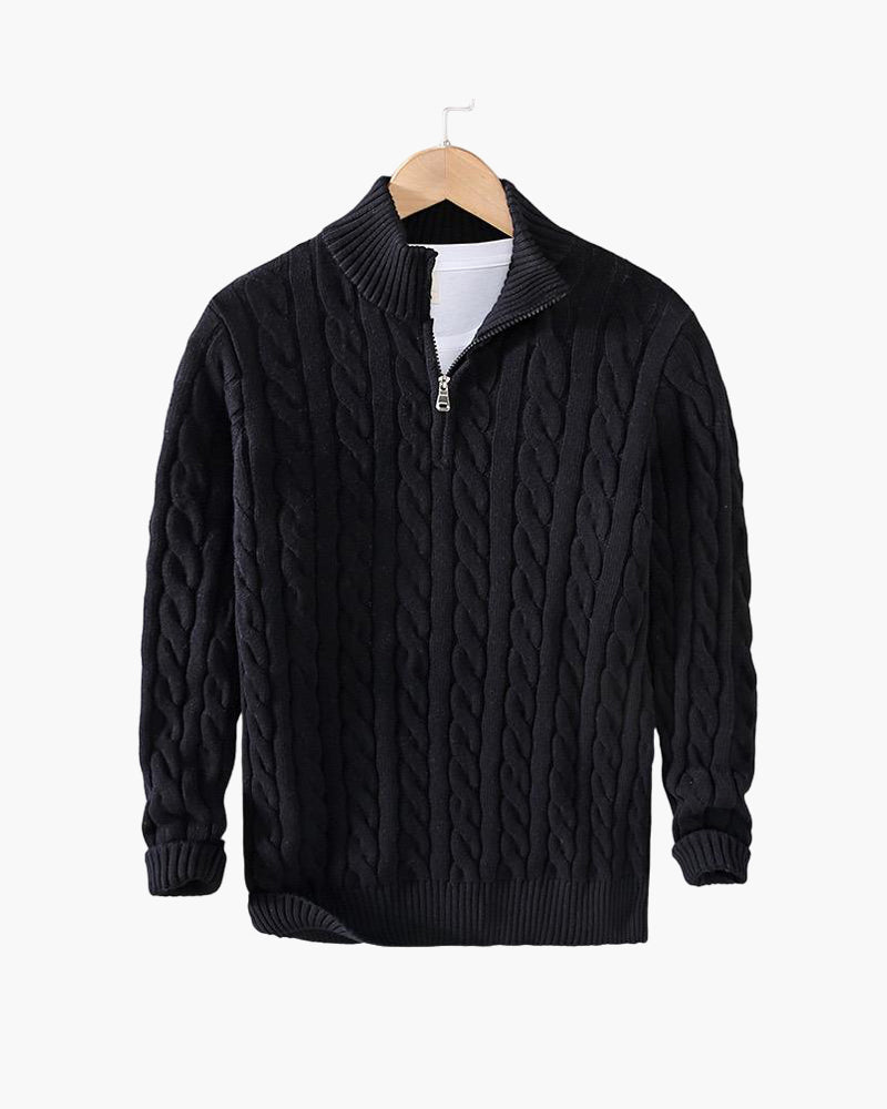 Nolan™ Cable Knit Half-Zip Sweater