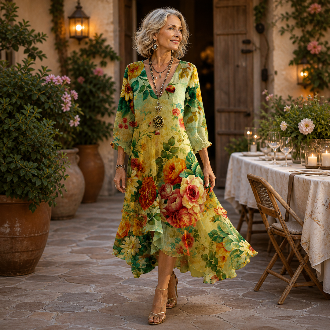 Janessa™ Effortless Floral Midi Dress