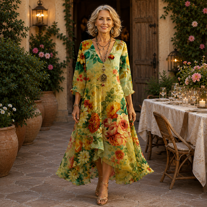 Janessa™ Effortless Floral Midi Dress