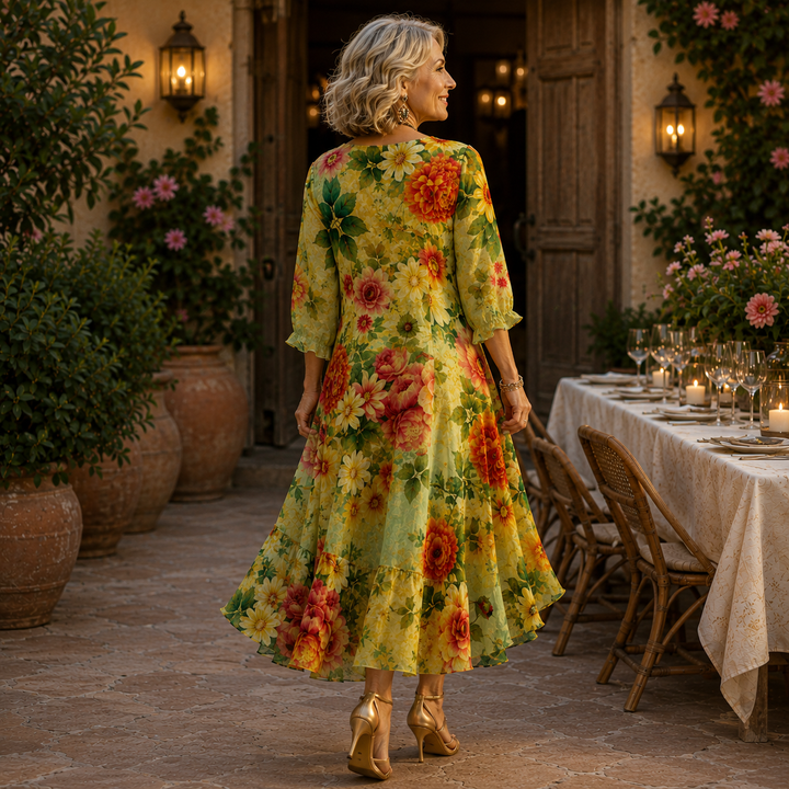 Janessa™ Effortless Floral Midi Dress