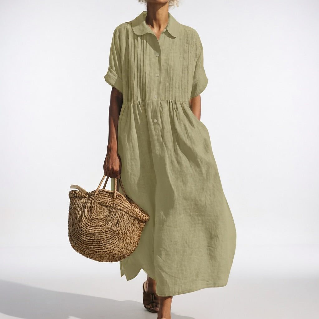 Lysandra™ Flowy Summer Shirt Dress