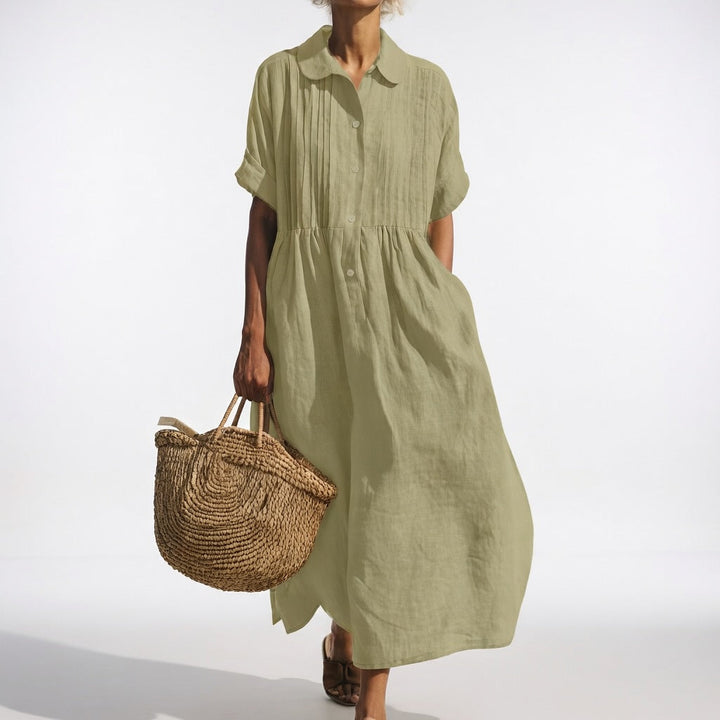 Lysandra™ Flowy Summer Shirt Dress