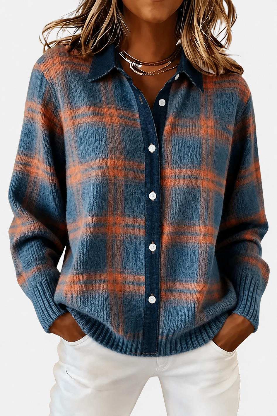 Lumi™ Plaid Cardigan