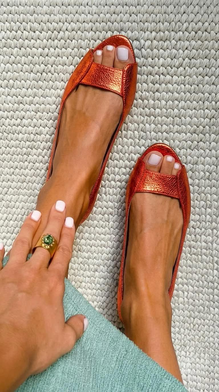 Adelina™ Chic Comfort Gold Sandals