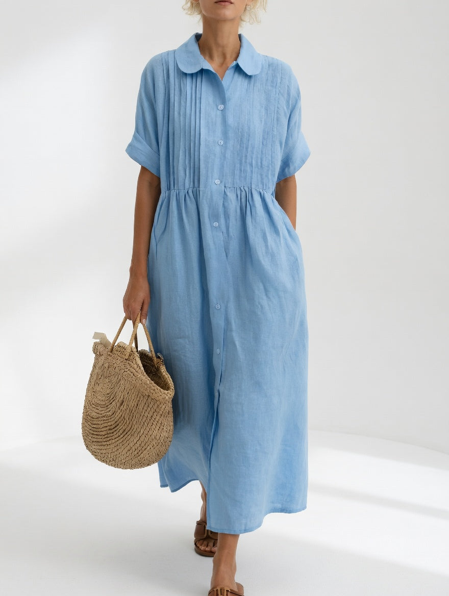 Lysandra™ Flowy Summer Shirt Dress