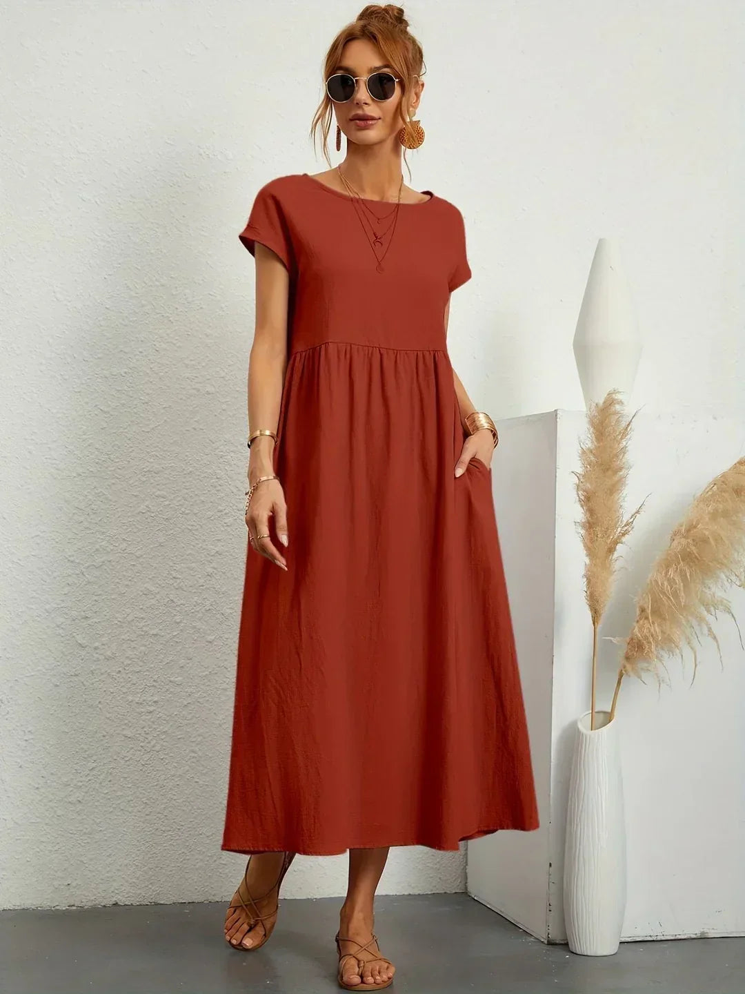 Gabrielle™ Flowy Midi Dress