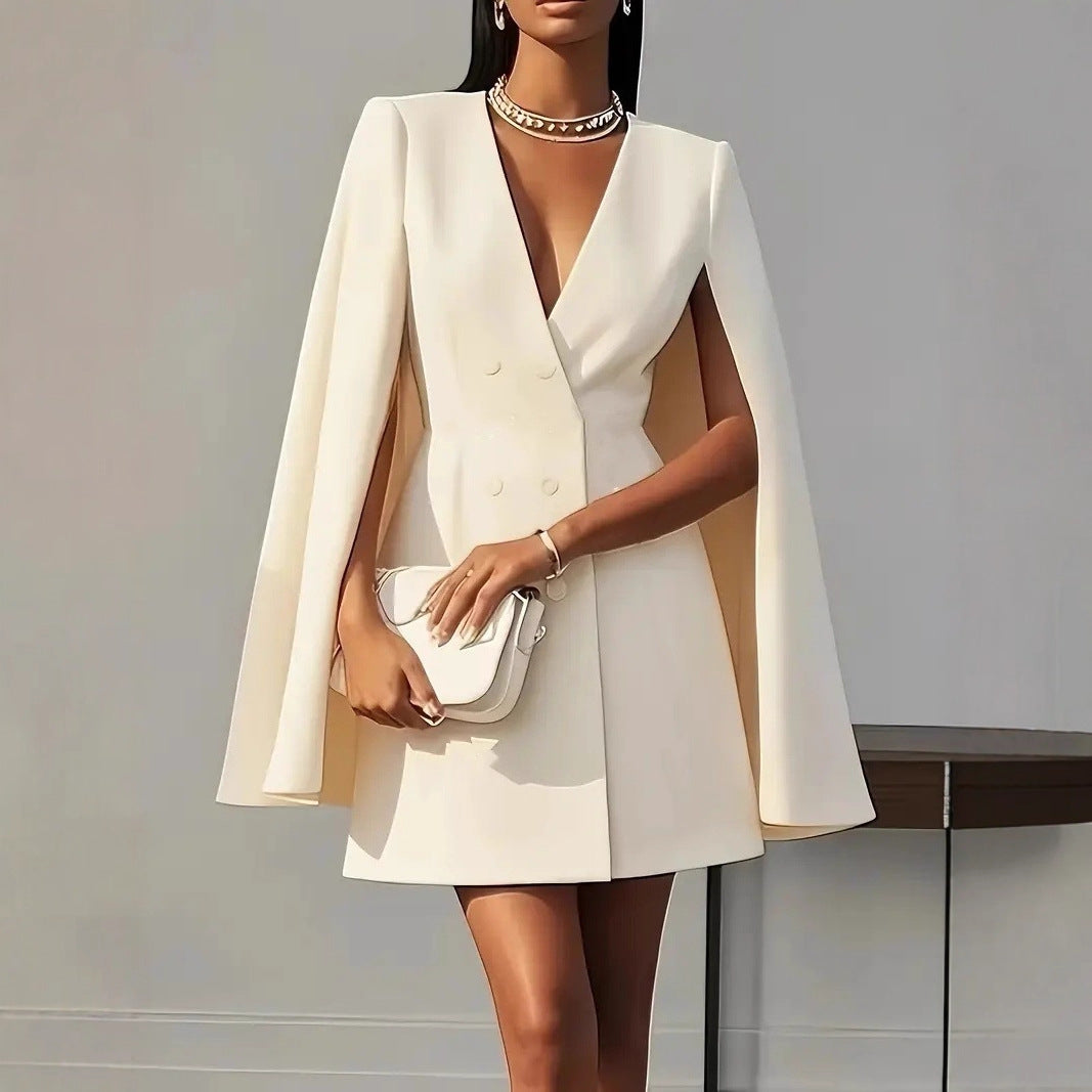 Margot™ Double-Breasted Shawl Collar Suit Dress