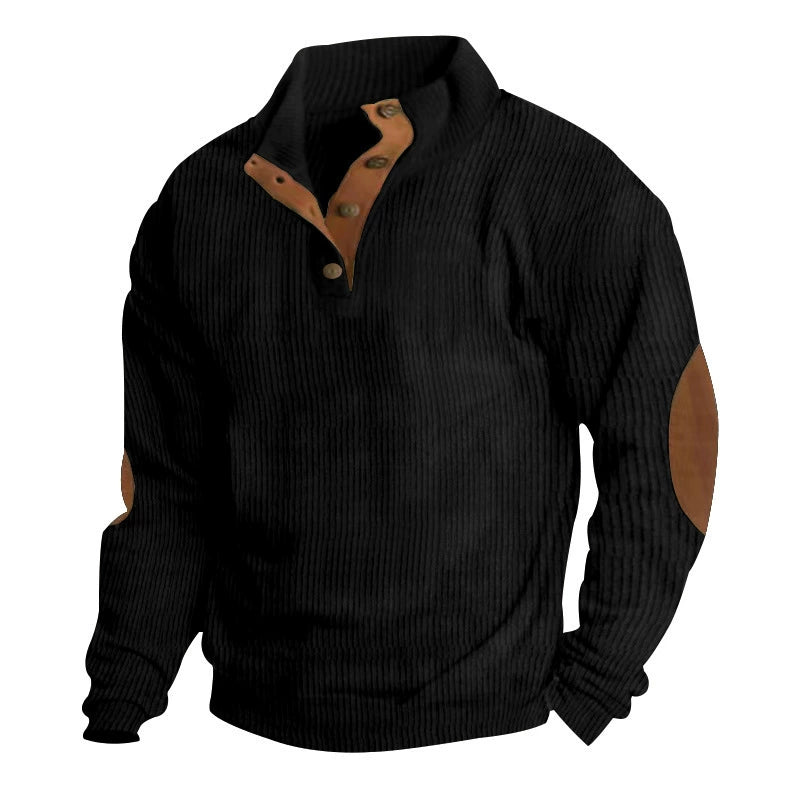 Hudson™ Corduroy Button-Collar Pullover
