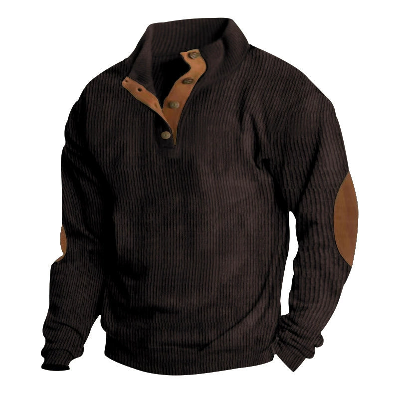 Hudson™ Corduroy Button-Collar Pullover
