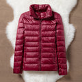 Ulla Transitional Padded Jacket | Dark Red
