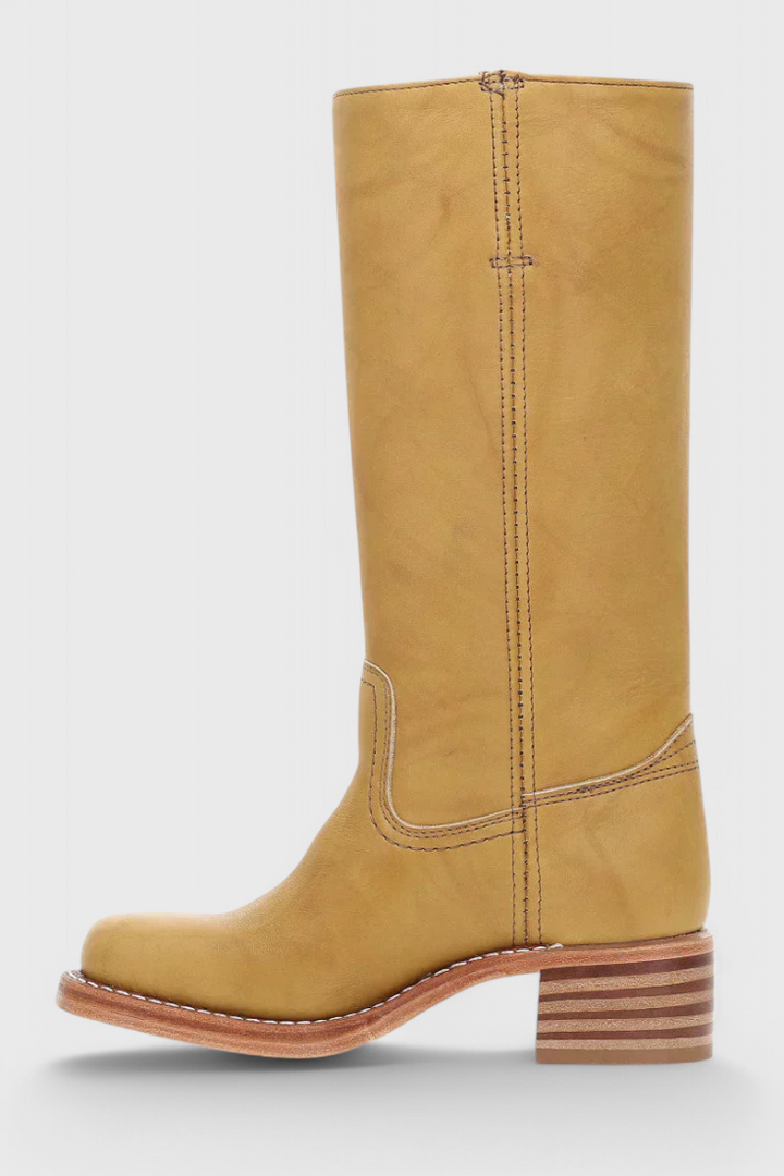 PIPPA | WOMEN'S LEATHER KNEE-HIGH BOOTS WITH HEELS