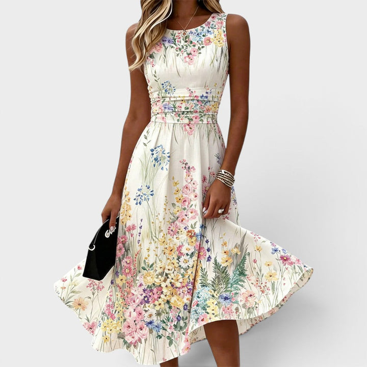 Paige™ Sleeveless Floral Midi Dress