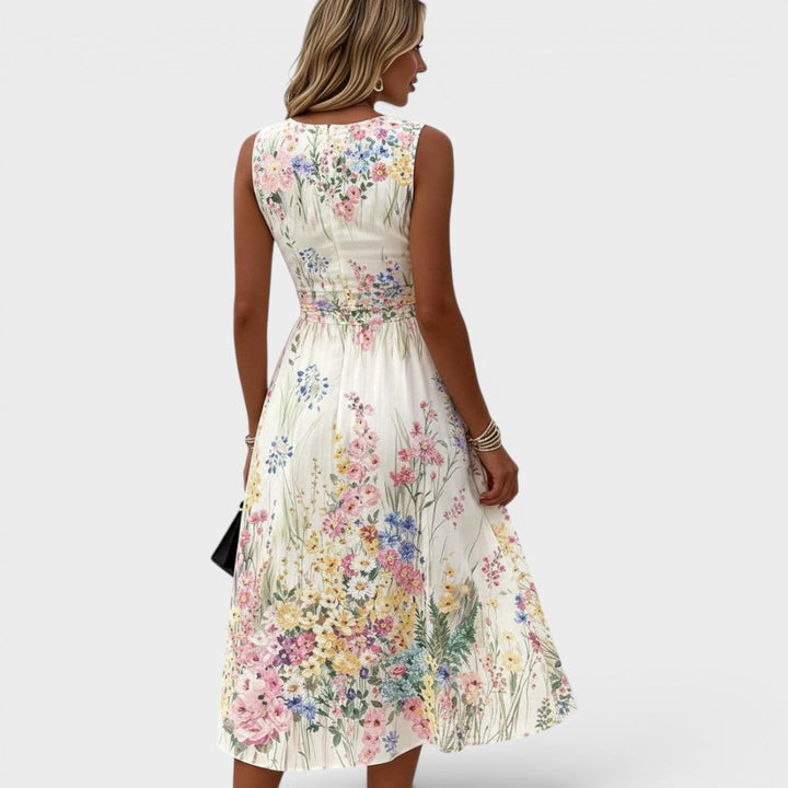 Paige™ Sleeveless Floral Midi Dress