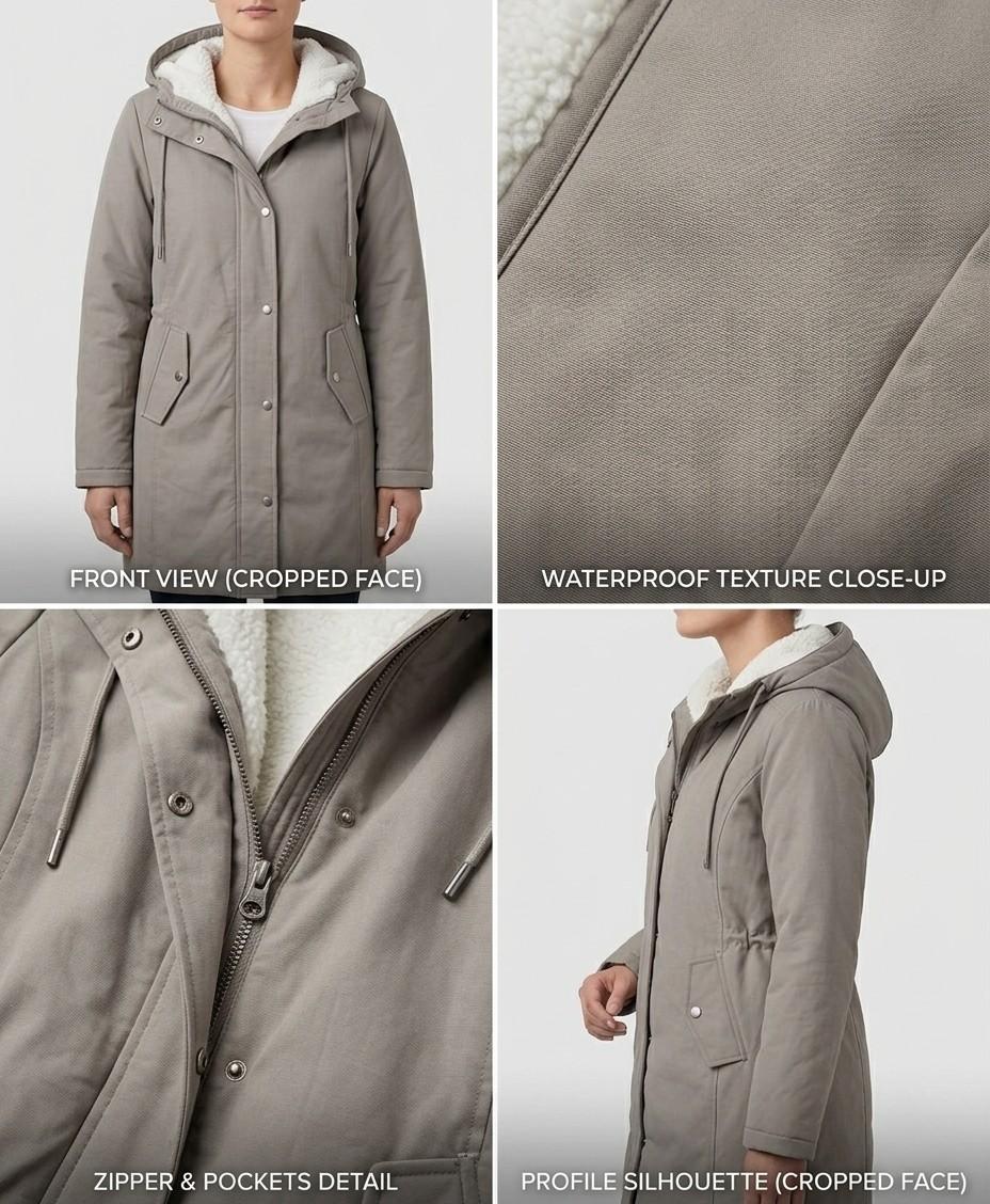 Marjorie™ Cozy Hooded Weatherproof Coat