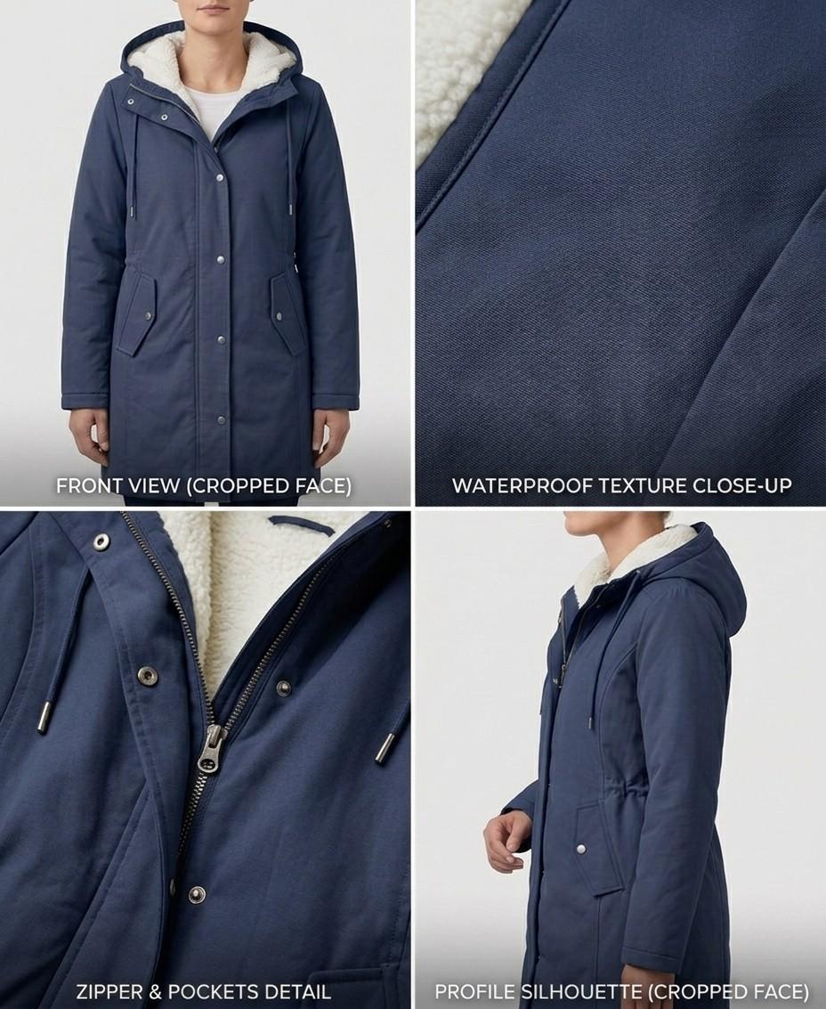 Marjorie™ Cozy Hooded Weatherproof Coat