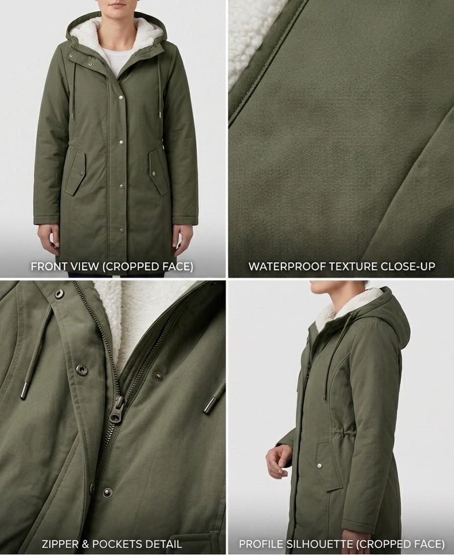 Marjorie™ Cozy Hooded Weatherproof Coat