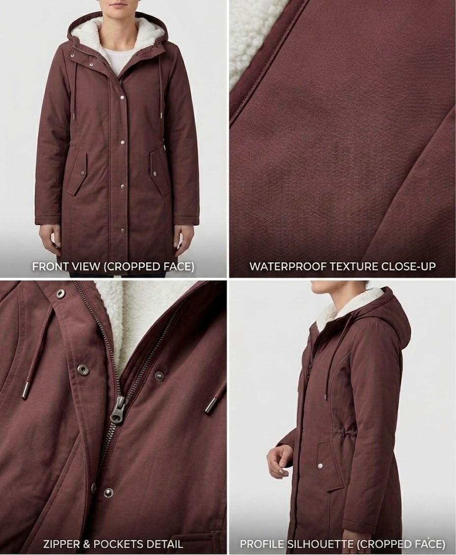 Marjorie™ Cozy Hooded Weatherproof Coat