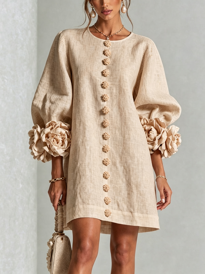 Isabelle™ Floral Button-Down Mini Dress