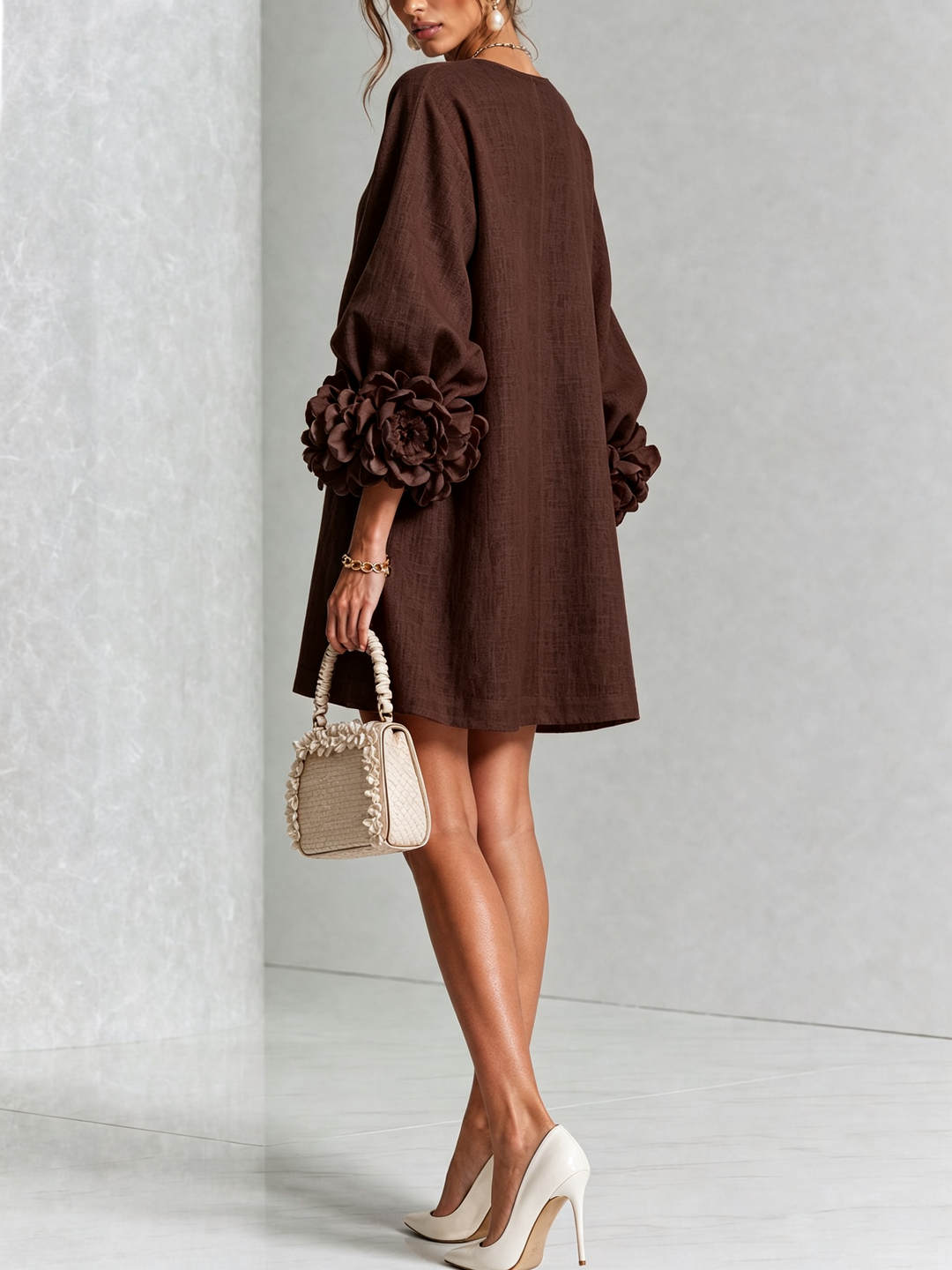 Isabelle™ Floral Button-Down Mini Dress