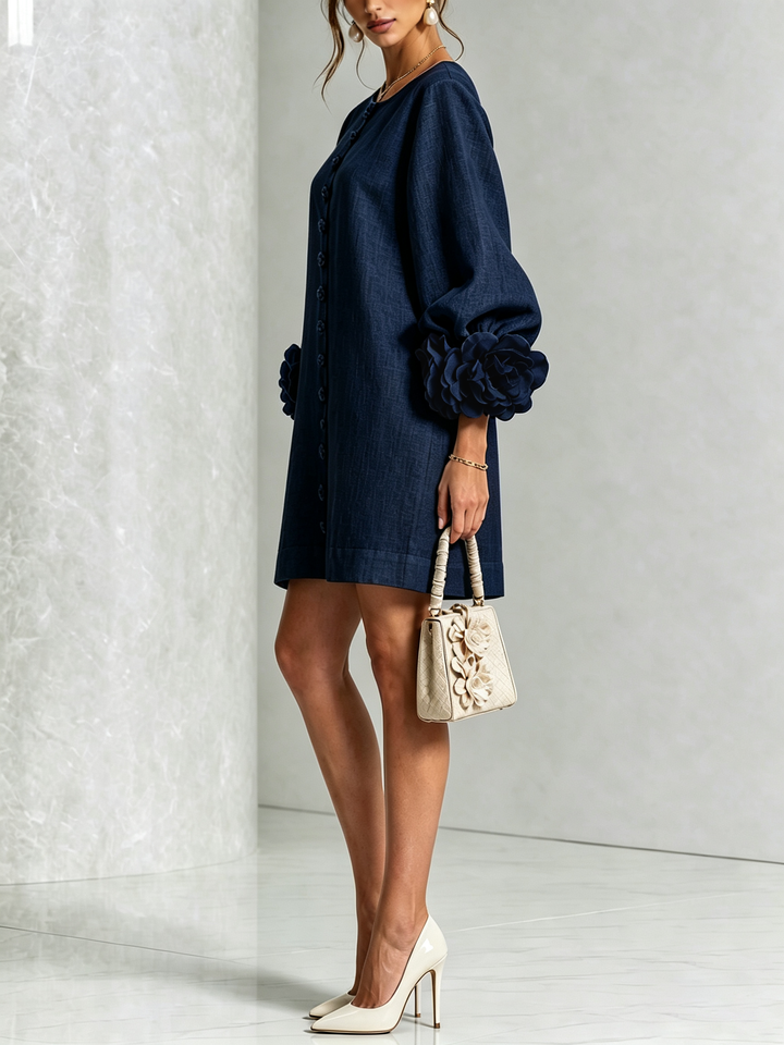 Isabelle™ Floral Button-Down Mini Dress