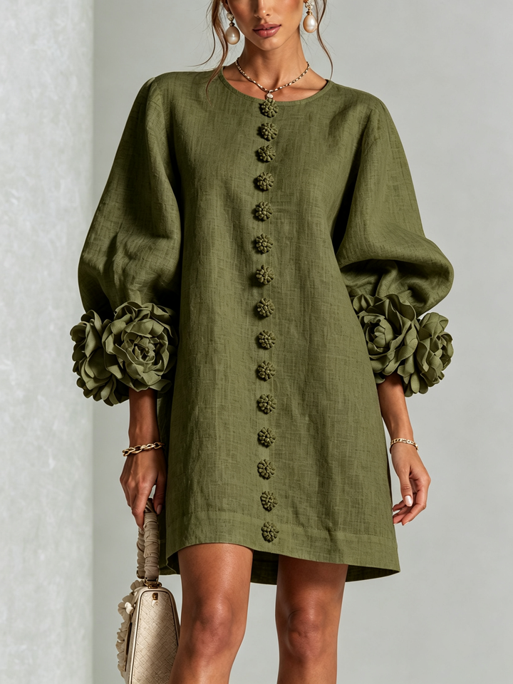 Isabelle™ Floral Button-Down Mini Dress