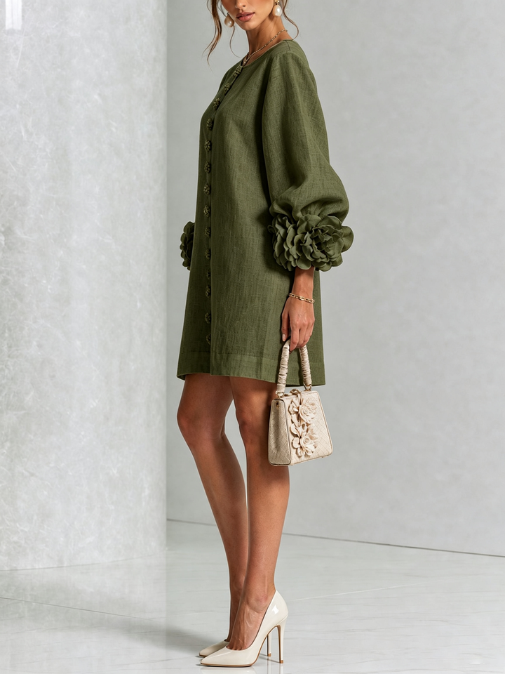 Isabelle™ Floral Button-Down Mini Dress
