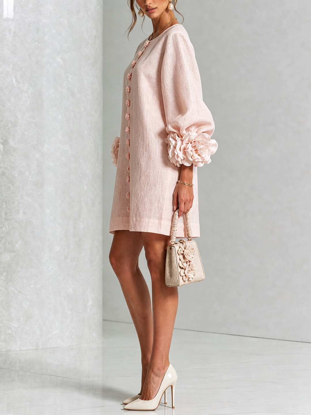 Isabelle™ Floral Button-Down Mini Dress