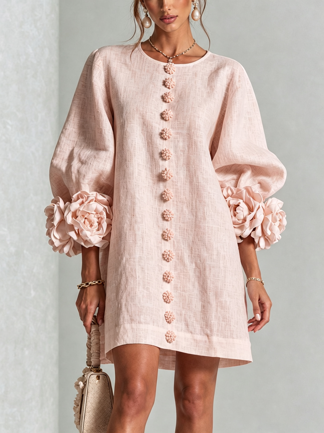 Isabelle™ Floral Button-Down Mini Dress